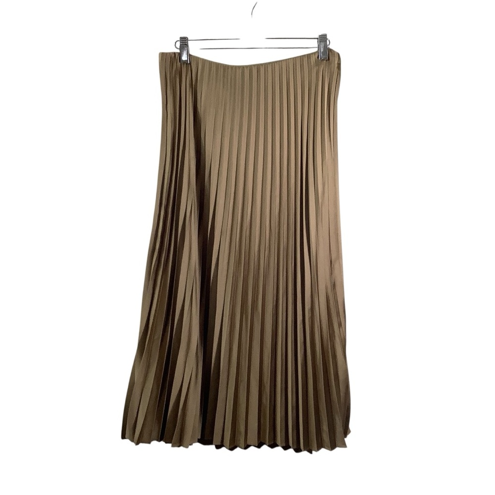 J. Crew Classic Pleated Midi Skirt Pull-On